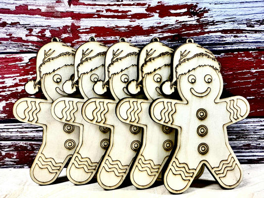 5 Gingerbread Man Ornament