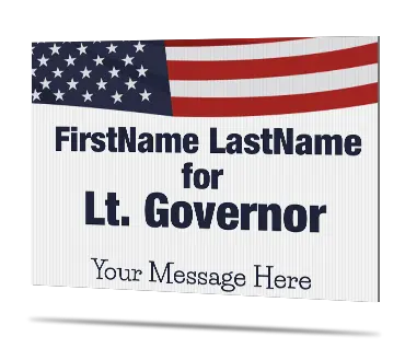 Corrugated Political Signs