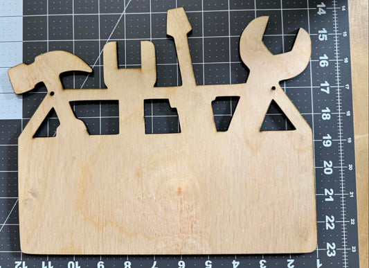 Tool Box 1/4" Wood Cut-Out