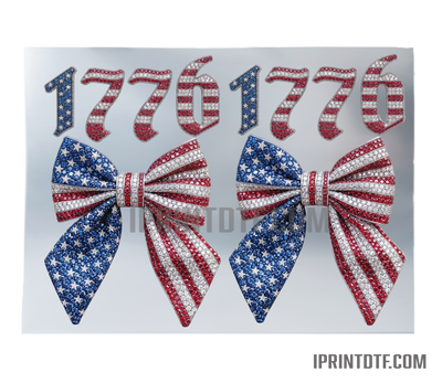 1776 Bow DTF Print (Physical Product) 12 inches
