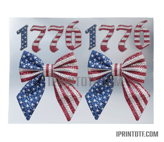 American Flag Bow 1776 Digital Download