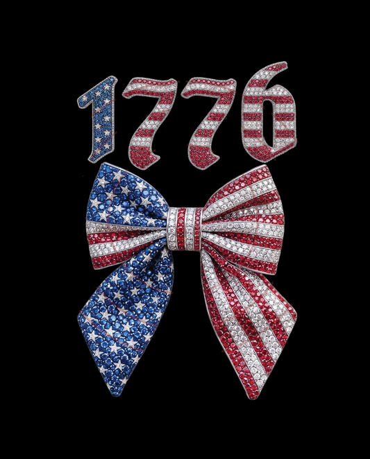 American Flag Bow 1776 Digital Download