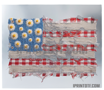 Rugged Flag DTF Print (Physical Product) 12 inches