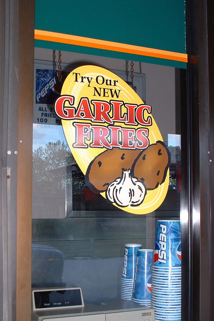 Window Static Cling Prints (WHITE)