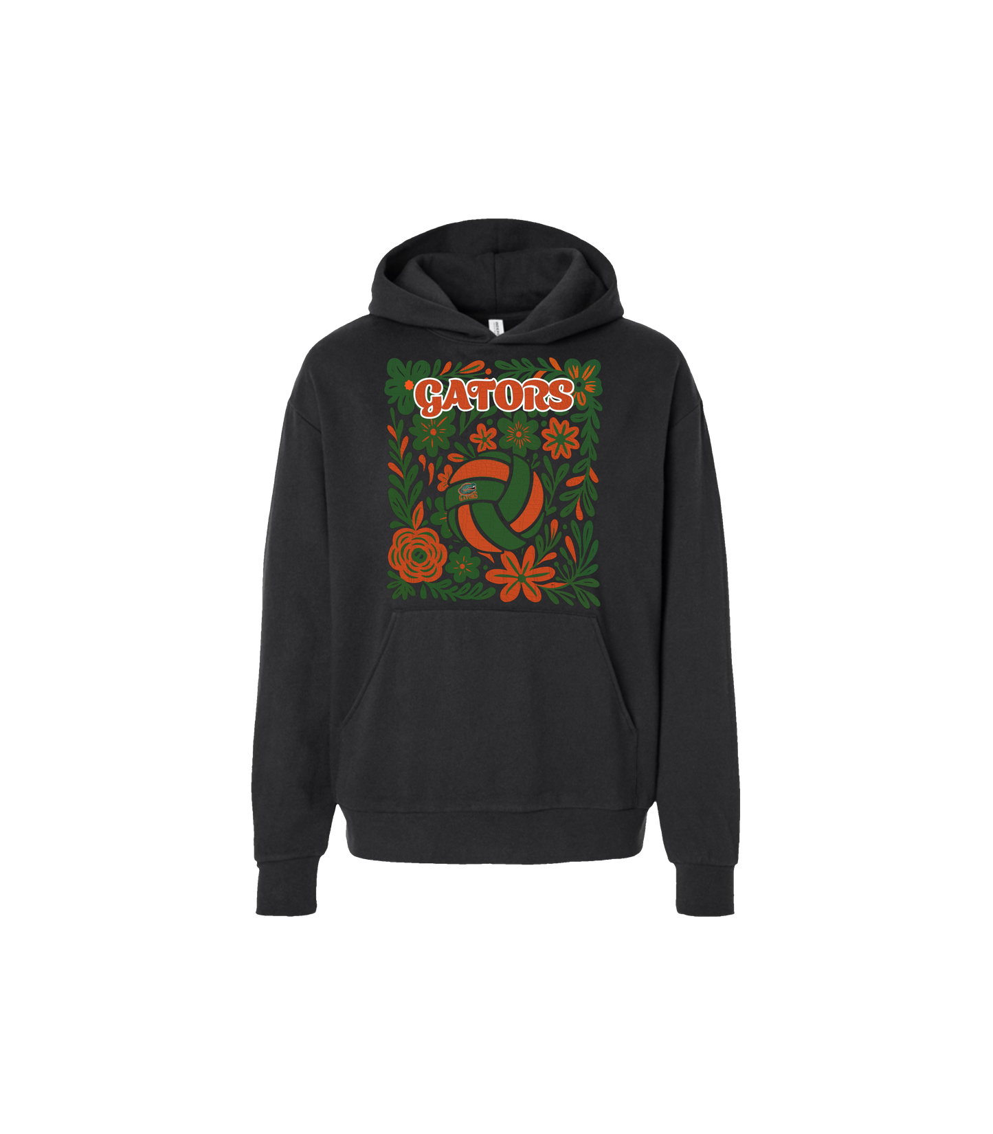 Gildan 9 oz 50/50 Hooded Sweat - 12500 with Gators Volleyball Print