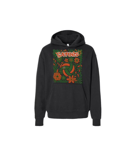 Gildan 9 oz 50/50 Hooded Sweat - 12500 with Gators Volleyball Print
