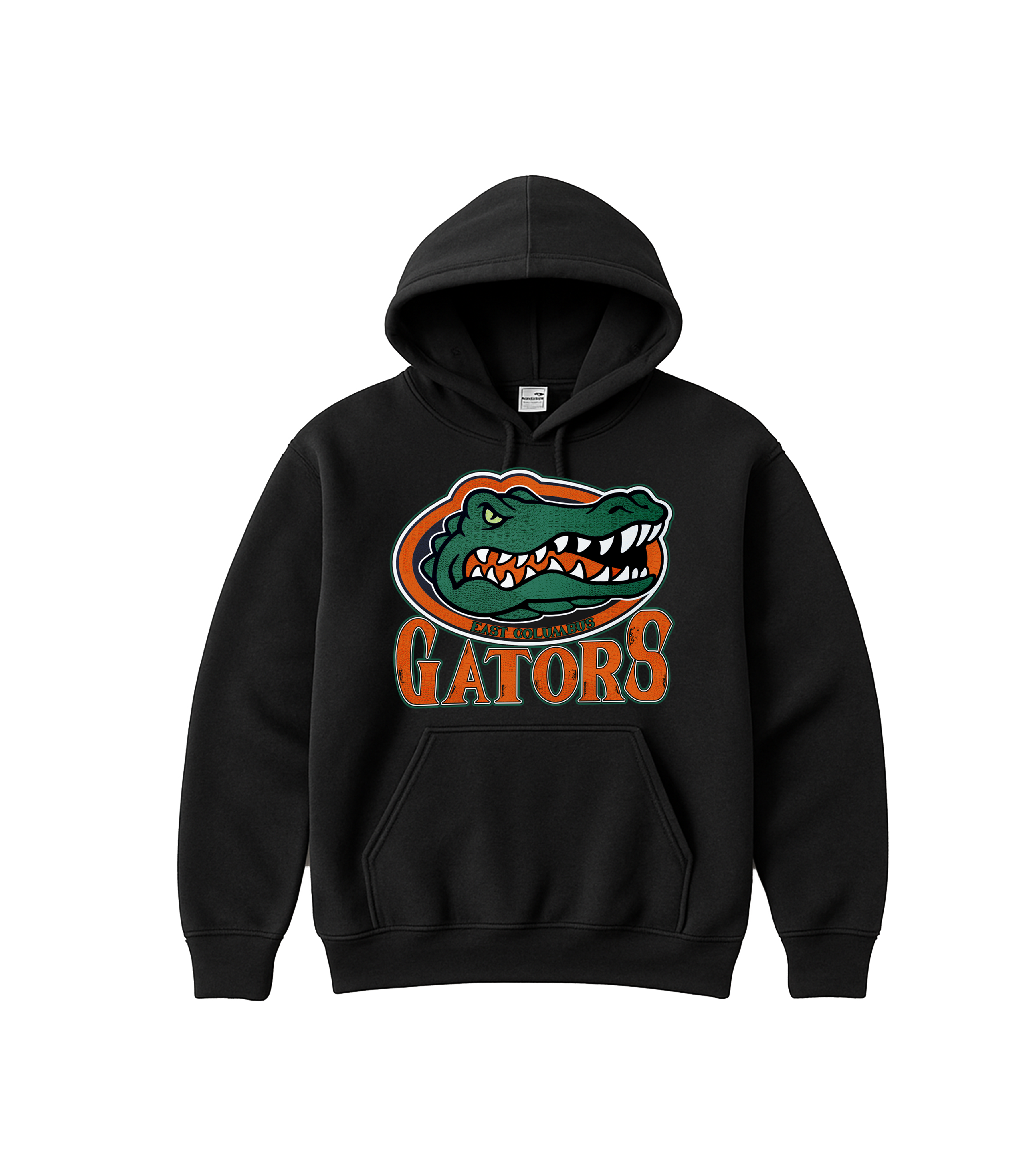 Gildan 9 oz 50/50 Hooded Sweat - 12500 with Gators Football Print