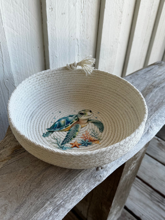 Sea Turtle Cord Bowl