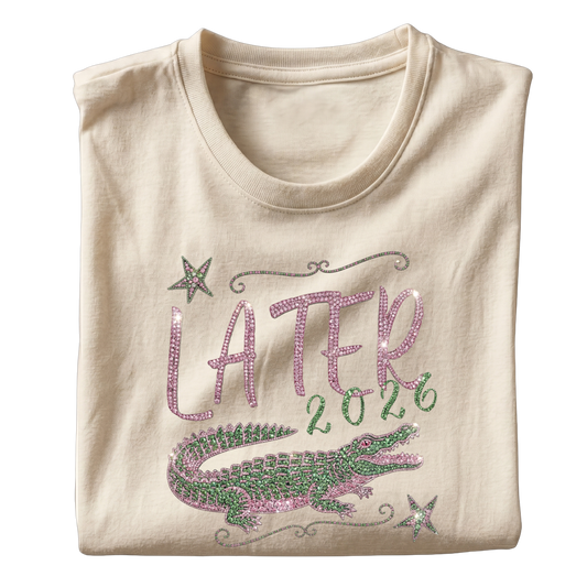 Later Gator Diamond T-Shirt Sand