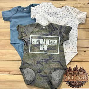 Rabbit Skins 4.5oz 100% Cotton Fine Infant Creeper - rs4424 with custom print (Copy)