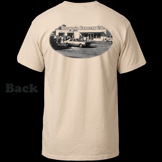 Brown's Grocery Vintage Tee Sand Color