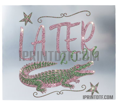 Later Gator DTF Print (Physical Product) 12 inches